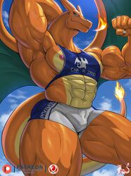  abs biceps bodybuilder charizard furry furry_only hyper hyper_balls hyper_genitalia hyper_muscles hyper_penis hyper_testicles male male_focus male_only master_elrest masterelrest muscle muscles muscular muscular_arms muscular_ass muscular_back muscular_legs muscular_male muscular_thighs nintendo nipples pecs pokemon veins veiny_penis 