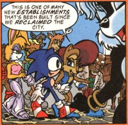  anthro archie_comics big_breasts bracelet breasts bunnie_rabbot crowded english_text eulipotyphlan fan_character female group hair hedgehog jewelry low_res male mammal mephitid metallic_body morgan_freeman sally_acorn sega skunk sonic_the_hedgehog sonic_the_hedgehog_(archie) sonic_the_hedgehog_(comics) sonic_the_hedgehog_(series) text thick_thighs white_hair wide_hips 