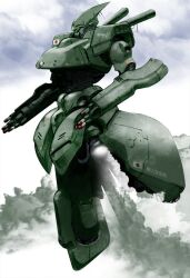  cloud commentary_request floating flying godzilla_(series) godzilla_vs_megalon igunuk japan jet_jaguar mecha missile no_humans original photoshop_(medium) realistic robot science_fiction smoke super_x3 