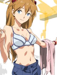  baariya bad_drawr_id bad_id bad_link blue_eyes bra evangelion:_2.0_you_can_(not)_advance female hair_ornament long_hair navel neon_genesis_evangelion oekaki orange_hair rebuild_of_evangelion solo souryuu_asuka_langley underwear 