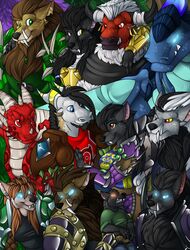  2017 amo_(amocin) amocin anders_(amocin) anthro armor black_nose blizzard_entertainment blue_eyes bovid bovine breasts canid canine canis claws clothed clothing death_knight digital_media_(artwork) dragon drogan_(amocin) druid druids_the_comic european_mythology eye_contact fangs female feral fur ghath_(amocin) glowing glowing_eyes grass group hair hi_res horde horn jetnara_(amocin) joric_(amocin) kinar_(amocin) koutack_(amocin) looking_at_another looking_at_viewer magic_user male mammal mature_male mordin_(amocin) muscular muscular_male mythological_creature mythological_scalie mythology netherdrake old paladin plant scalie serid_(amocin) shaidan_(amocin) smile suron_(amocin) tauren teeth tongue tree tribal_spellcaster undead warcraft were werecanid western_dragon wings worgen young young_anthro young_male 