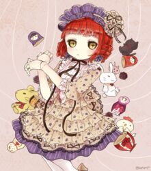  commentary_request doll_joints female gothic_lolita iipoyo_(364poyo) joints lolita_fashion mahou_shoujo_ikusei_keikaku mahou_shoujo_ikusei_keikaku_restart md5_mismatch pink_hair rionetta short_hair solo 