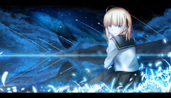  fate/stay_night fate/zero magicians saber seifuku 