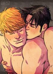  2boys billy_kaplan canon_couple crisart gay hulkling male male_only marvel marvel_comics teddy_altman wiccan yaoi young_avengers 