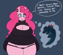  2015 absurd_res anthro anthrofied big_breasts breasts cleavage clothed clothing curvy_figure earth_pony english_text equid equine female friendship_is_magic grey_havens hair hasbro hi_res horse huge_breasts hugtastic_pinkie_pie long_hair mammal my_little_pony overweight overweight_anthro overweight_female pink_hair pinkie_pie_(mlp) pony slightly_chubby snarbolax solo somescrub spiral_knights tail text thick_thighs thong underwear voluptuous wide_hips 