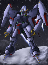  asteroid bad_id bad_pixiv_id byalant claws gundam highres kiriya_obu_gn mecha mobile_suit no_humans robot solo space zeta_gundam 