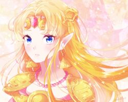  armor blonde_hair blue_eyes commentary_request female floating_hair hair_intakes indisk_irio jewelry long_hair necklace pointy_ears portrait princess_zelda shoulder_armor solo the_legend_of_zelda the_legend_of_zelda:_a_link_between_worlds 