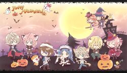  &eacute;clair_farron 4boys 5girls final_fantasy final_fantasy_xiii halloween hope_estheim mocha_(tbc7500) mog multiple_boys multiple_girls noel_kreiss oerba_dia_vanille oerba_yun_fang paddra_nsu-yeul pumpkin sazh_katzroy serah_farron snow_villiers 