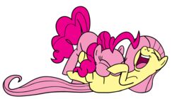  animated blowing blowing_on_stomach blowing_raspberries duo earth_pony equid equine female feral fluttershy_(mlp) friendship_is_magic hasbro hi_res horse mammal my_little_pony nude pinkie_pie_(mlp) pony raspberry_kiss short_playtime simple_background thex-plotion tickling white_background zerbert 