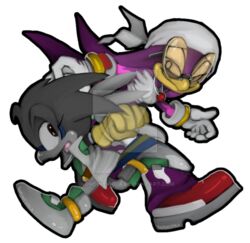  alpha_channel anthro avian bandana bird black_body black_feathers bottomwear breasts clothed clothing deviantart duo eyelashes eyewear fan_character feathers female footwear hirundinid kerchief non-mammal_breasts open_mouth oscine pants passerine purple_body purple_feathers rondineviola running sega shoes size_difference smile sonic_riders sonic_the_hedgehog_(series) sunglasses swallow_(bird) tongue watermark wave_the_swallow 