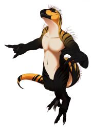  anthro body dinosaur female hi_res invalid_tag prehistoric_species reptile sadny scalie sfw solo supchikk 