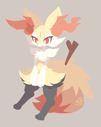  ambiguous_gender anthro black_body black_fur braixen fur generation_6_pokemon hi_res nintendo nyaswitchnya pokemon pokemon_(species) red_body red_fur solo white_body white_fur yellow_body yellow_fur 