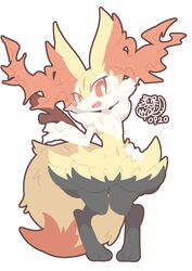  ambiguous_gender anthro biped black_body black_fur braixen canid canine fur generation_6_pokemon hi_res mammal nintendo nyaswitchnya pokemon pokemon_(species) red_body red_fur solo white_body white_fur yellow_body yellow_fur 