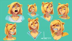  16:9 2013 angry breasts cleavage clothed clothing female hair mammal maybell rodent sciurid smile solo stoopix teeth tree_squirrel 