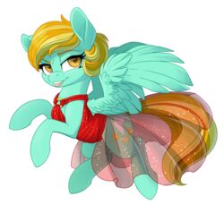  2016 alpha_channel blonde_hair blue_body blue_feathers clothing dress equid equine feathered_wings feathers female feral friendship_is_magic hair harem_outfit hasbro lightning_dust_(mlp) looking_at_viewer mammal my_little_pony mythological_creature mythological_equine mythology pegasus pusspuss simple_background smile solo translucent translucent_clothing transparent_background wings yellow_eyes 