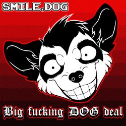  1:1 2014 album_cover canid canine canis cover creepypasta domestic_dog feral grin headshot_portrait husky insane male mammal music nordic_sled_dog portrait profanity siberian_husky smile smile.dog solo spitz text unknown_artist 