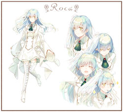  character_design dress expression heels saijou_yukina thighhighs 