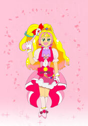  cure_flora cure_miracle fusion go!_princess_precure kn_soldier mahou_girls_precure! precure solo 