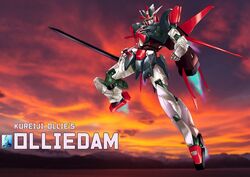  aile_strike_gundam character_name earthree_gundam english_commentary flying fusion gundam gundam_build_divers gundam_build_divers_re:rise gundam_seed highres holding holding_sword holding_weapon hololive hololive_indonesia kureiji_ollie looking_at_viewer looking_down mecha mechanical_wings no_humans open_hand pravin_rao_santheran robot science_fiction sky solo sunset sword v-fin virtual_youtuber weapon wings 