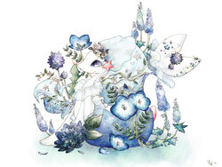  artist_name bad_id bad_pixiv_id blue_eyes blue_flower blue_hair closed_mouth commentary dated flower flower_wreath from_side full_body gem happy highres hyacinth long_hair lotus low-tied_long_hair nemophila_(flower) no_humans pearl_(gemstone) pokemon pokemon_(creature) primarina purple_flower riri_(riri_nasinasi) sideways_mouth signature simple_background smile solo star_(symbol) star_in_eye starfish symbol-only_commentary symbol_in_eye very_long_hair white_background white_flower 