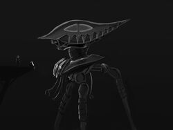  1other alien amacalva commentary_request dark_background feet_out_of_frame from_side grey_background greyscale highres machinery mecha mecha_focus mechanical_legs mechanical_tentacles military military_vehicle monochrome multiple_legs no_humans non-humanoid_robot robot science_fiction tentacle tripod_(mecha) vehicle_focus walker_(robot) war_of_the_worlds 