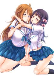  digital_version kamiya_zuzu seifuku symmetrical_docking yuri 