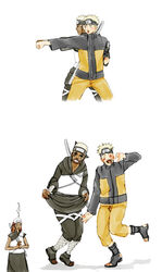  2boys female karui multiple_boys naruto naruto_shippuuden nishimura_aloha omoi_(naruto) uzumaki_naruto 