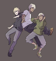  3boys c_(naruto) darui male male_focus multiple_boys naruto naruto_shippuuden omoi_(naruto) ynz-123009 