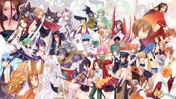  6+boys 6+girls alumi_niumbirch amidamaru asakura_hana asakura_hao asakura_yoh bandana blonde_hair blue_hair brown_eyes china_dress chinese_clothes chocolove commentary_request damuko dress eliza_(shaman_king) everyone fairy green_hair hairband highres iron_maiden_jeanne johann_faust_viii kanna_bismarch koropokkuru kororo kyouyama_anna lee_bailong long_hair lyserg_diethel marco_lasso marion_phauna matamune matilda_matisse midorikawa_you morphine multiple_boys multiple_girls oyamada_manta photoshop_(medium) pink_hair red_eyes sati_saigan shaman_king short_hair silva_(shaman_king) silver_hair spoilers tamamura_tamao tao_jun tao_ren tokagerou umemiya_ryuunosuke usui_horokeu zombie 