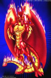  2001 abs abstract_background anthro arm_hair belly biceps big_wings biped blue_background body_hair claws colored copyright_name countershade_torso countershading curling_tail dated detailed digital_drawing_(artwork) digital_media_(artwork) digitigrade dragon dragon_wings featureless_crotch fire fist flexing flexing_bicep flexing_biceps flexing_both_biceps flexing_muscles flexing_pecs forearm_hair forearms glowing glowing_eyes hi_res horn leg_hair looking_at_viewer male multicolored_body multicolored_scales multicolored_skin muscular muscular_anthro muscular_arms muscular_male muscular_thighs mythological_creature mythological_scalie mythology nude pecs pinup plantigrade pose power-up powerful powering_up raised_heel red_body red_scales red_skin ribs scales scalie shaded signature simple_background solo standing stevethedragon tail text thick_calves thick_thighs toe_claws two_tone_body two_tone_scales two_tone_skin wings yellow_belly yellow_body yellow_chest yellow_eyes yellow_scales yellow_skin 