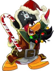  alpha_channel avian beard belt bird black_clothing black_hair black_headwear brown_belt candy candy_cane captain_rockhopper christmas christmas_clothing christmas_headwear christmas_lights clothing club_penguin dessert facial_hair food full-length_portrait fur_trim_headwear hair hat headgear headwear holidays jolly_rodger male nazi_salute official_art open_mouth penguin pirate_hat portrait red_clothing red_headwear santa_hat shirt solo teeth toony topwear unknown_artist white_clothing white_shirt white_topwear 