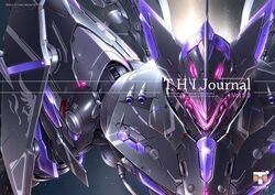  artist_name assault_visor close-up comiket_95 copyright_name cover cover_page dated doujin_cover mecha no_humans original robot shiny solo straight-on takamaru_(taka1220) 