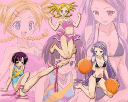  kakizaki_misa kugimiya_madoka mahou_sensei_negima shiina_sakurako swimsuit 