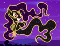  badumsquish bat_pony equid fangs female friendship_is_magic hasbro hi_res mammal monster my_little_pony night pupils red_eyes sharp_teeth slit_pupils smile solo star tantabus teeth 