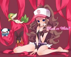  blue_eyes brown_hair chocolate oshawott pokabu pokemon pokemon_(game) pokemon_black_and_white pokemon_bw snivy tepig touko_(pokemon) touko_(pokemon) tsutaaja valentine 