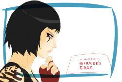  black_hair faith faith_(mirror&#039;s_edge) faith_connors fingerless_gloves gloves mirror&#039;s_edge mirrors_edge pixiv_thumbnail resized short_hair tattoo 