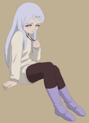  absurdres blue_hair female highres ima_soko_ni_iru_boku lala-ru pantyhose shoes solo vector_trace 