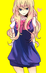  akieru_nomaki blonde_hair blue_eyes dress female long_hair macross macross_frontier photoshop_(medium) sheryl_nome solo 