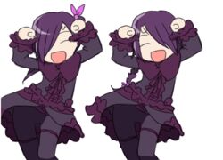  2girls animated animated caramelldansen imageboard_desourced moira mu_(sound_horizon) multiple_girls non-web_source phi_(sound_horizon) sound_horizon 