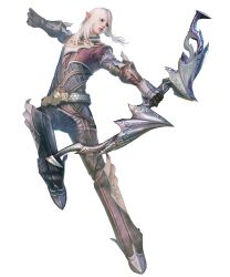  blonde_hair high-elf male official_art tera_online transparent_background weapon 