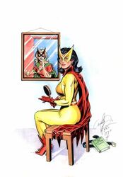  2girls andy_price bat-girl batgirl batman_(series) batwoman bette_kane dc dc_comics female female_only kathy_kane spanking superheroine 