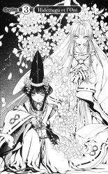  clamp gate_7 hana_(gate_7) kimono mikoto_(gate_7) monochrome 