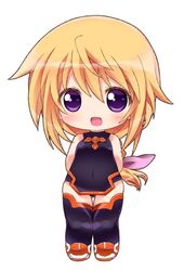  :d arms_behind_back bad_id bad_pixiv_id bare_shoulders big_head black_thighhighs blonde_hair blush charlotte_dunois chibi covered_navel female full_body hair_ribbon halterneck infinite_stratos jewelry leotard long_hair looking_at_viewer low_ponytail meiro_(yuu) necklace open_mouth pelvic_curtain pendant pilot_suit ponytail purple_eyes ribbon simple_background smile solo standing thigh_gap thighhighs turtleneck white_background 