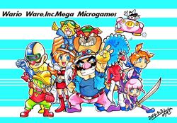  9-volt ana_(warioware) dr_crygor dribble jimmy_t kat_(warioware) mona mona_(warioware) nintendo orbulon spitz wario warioware 