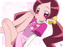  hanasaki_tsubomi hatomugisan heartcatch_precure! lolicon pink_hair precure red_eyes 