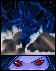  1boy armor black_hair demon long_hair red_eyes sharingan solo susanoo tagme uchiha_madara 