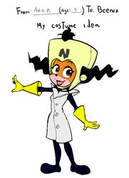  activision anthro blonde_hair clothing coco_bandicoot costume crash_(series) doctor_neo_cortex female fur gloves hair handwear humanoid male mario-grant solo 