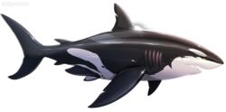  ambiguous_gender cetacean dinkysaurus dolphin feral fish gills glistening glistening_body hi_res hybrid mammal marine oceanic_dolphin orca shark sharp_teeth simple_background solo teeth toothed_whale white_background yellow_eyes 