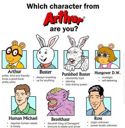  aardvark anthro arthur_(series) arthur_read black_text blue_clothing blue_shirt blue_topwear brown_body brown_fur buster_baxter cal_kearns clothed clothing collar comparison crooked_teeth d.w._read demon dress english_text eyewear f.r.i.e.n.d.s female friends_(tv_series) fur glasses green_clothing green_shirt green_topwear group hair human humanoid humor lagomorph leporid long_ears male mammal meme pink_clothing pink_dress purple_body purple_skin rabbit red_collar red_text ross_geller shirt simple_background smile sunglasses tan_body tan_fur text topless topless_male topwear what white_background white_body white_collar white_fur why wrinkles yellow_clothing yellow_shirt yellow_topwear 