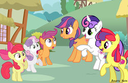  apple_bloom_(mlp) apple_spice_(mlp_g3) aquaticneon crossover cutie_mark cutie_mark_crusaders_(mlp) earth_pony english_text equid equine feathered_wings feathers female feral friendship_is_magic group hasbro hi_res horn horse mammal mlp_g3 my_little_pony my_little_pony_(2003) mythological_creature mythological_equine mythology on_model orange_body orange_feathers pegasus pony pre-g4 scootaloo_(g3) scootaloo_(mlp) square_crossover style_emulation sweetie_belle_(g3) sweetie_belle_(mlp) text unicorn wings young young_feral 